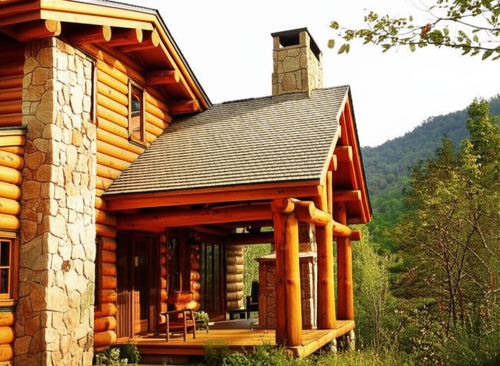 Custom pergola with mahogany stain finish